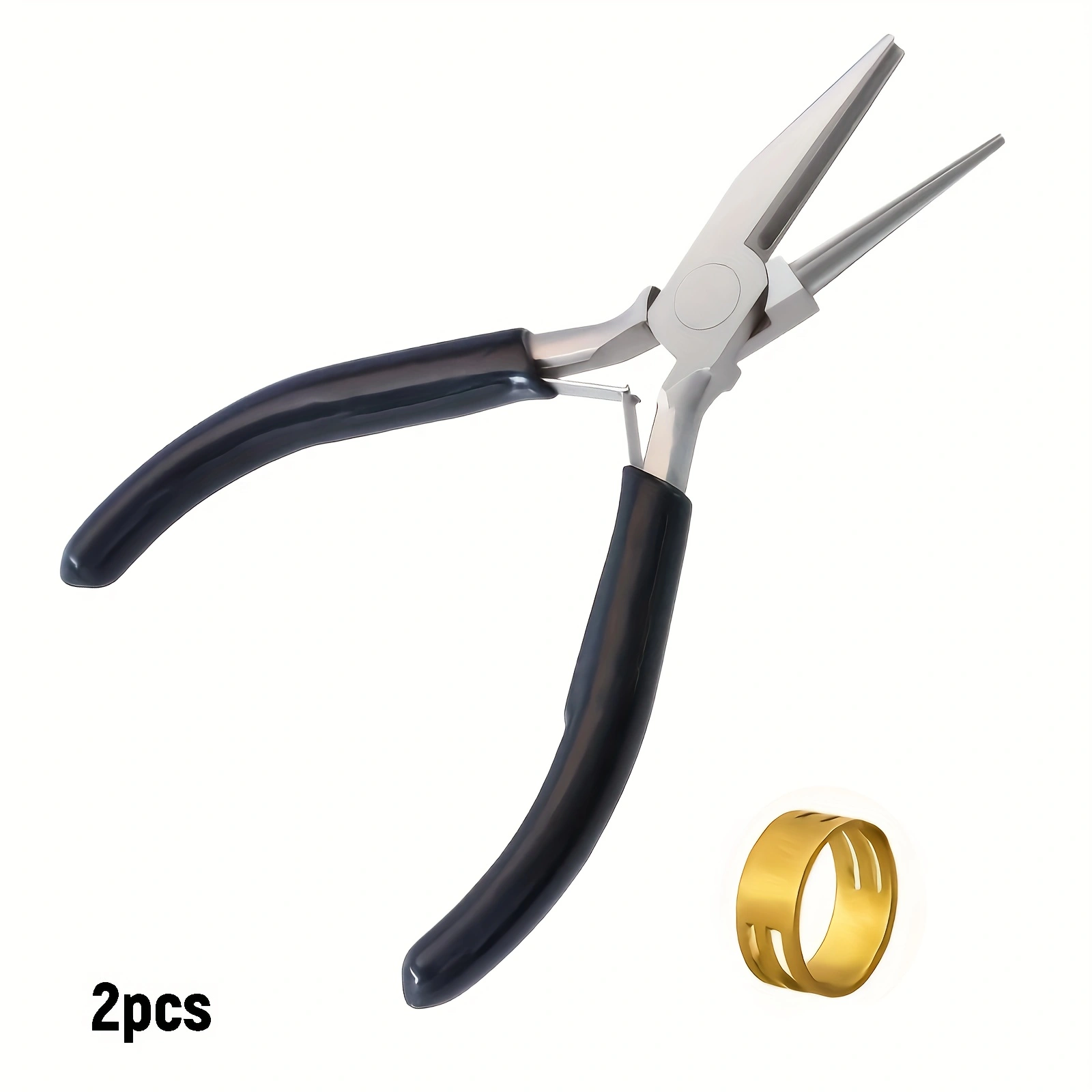 Jewelry Making Loop Pliers - 2/1pcs black pointed nose pliers and
