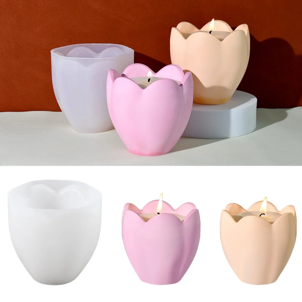 Jewelry Making Tools List - Tulip Candle Holder Silicone Moulds Flower