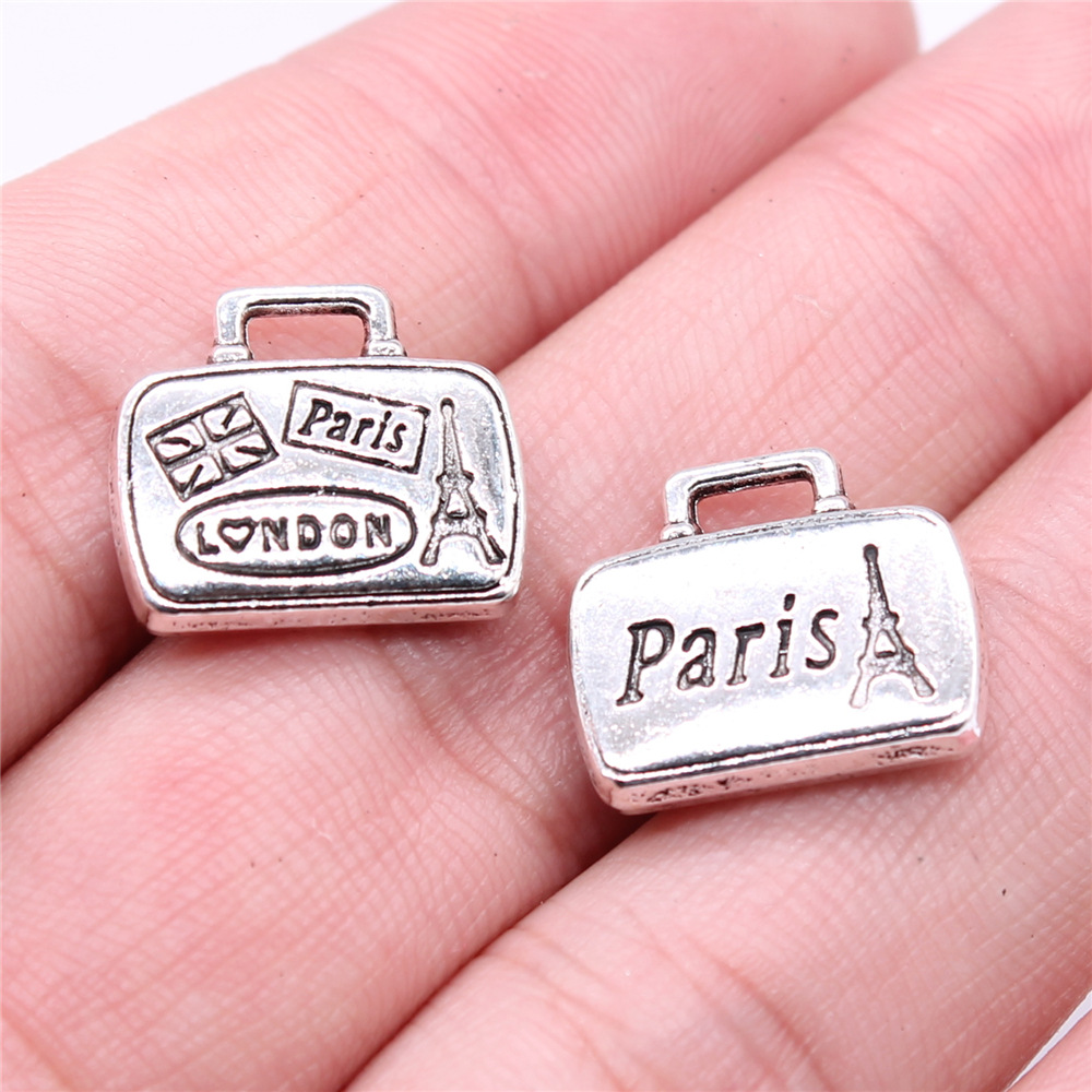 Jewelry Making London - WYSIWYG 5pcs 16x14mm Antique Silver Color