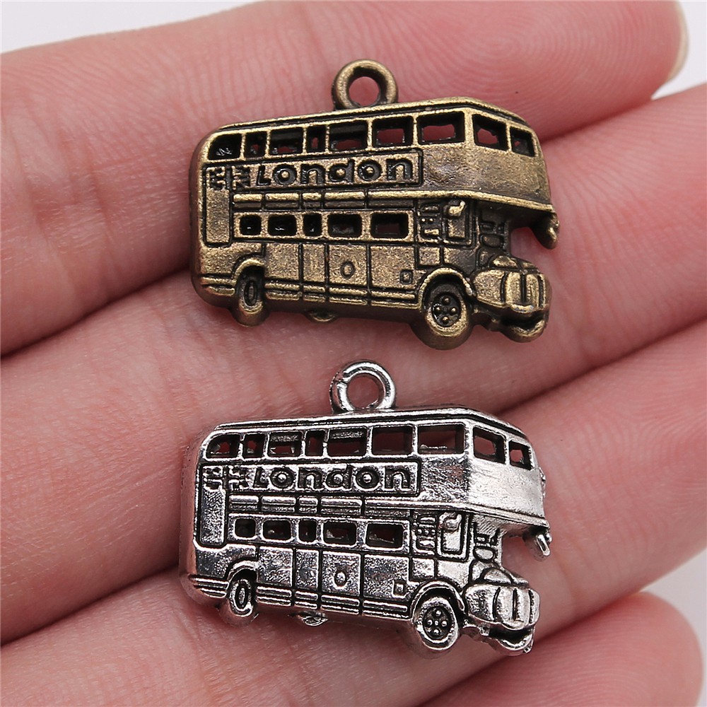 Jewelry Making London - WYSIWYG 10pcs 25x20mm 2 Colors Antique