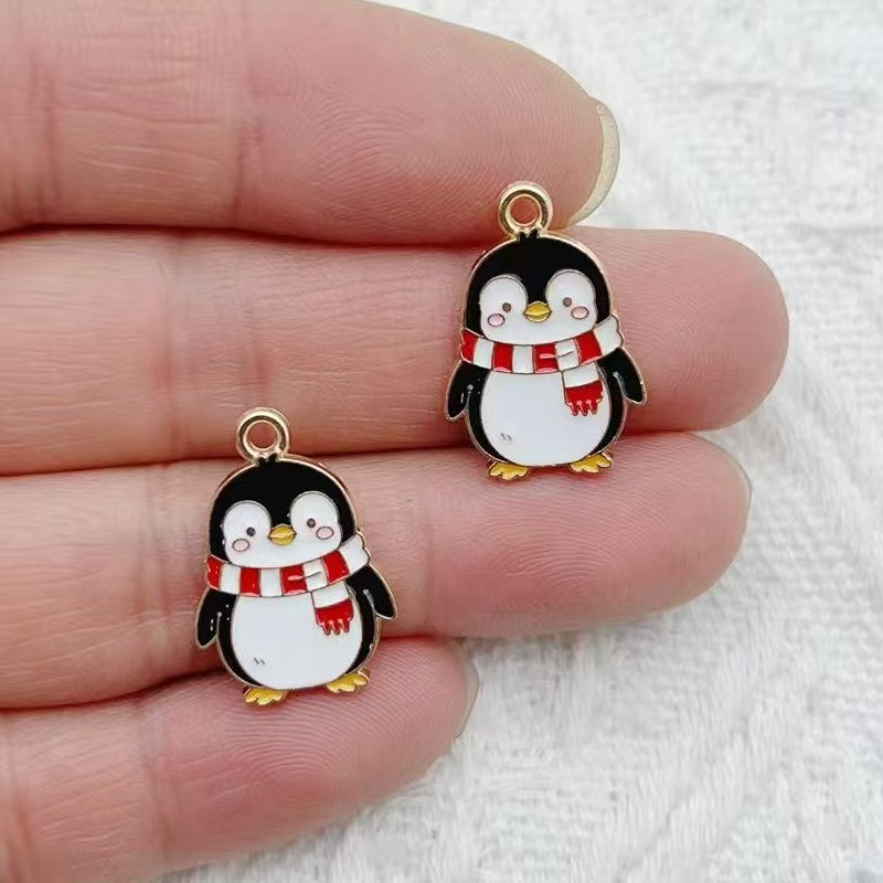 10pcs Cartoon Penguin Panda DI - Jewelry Making Jewelry 评论和价格