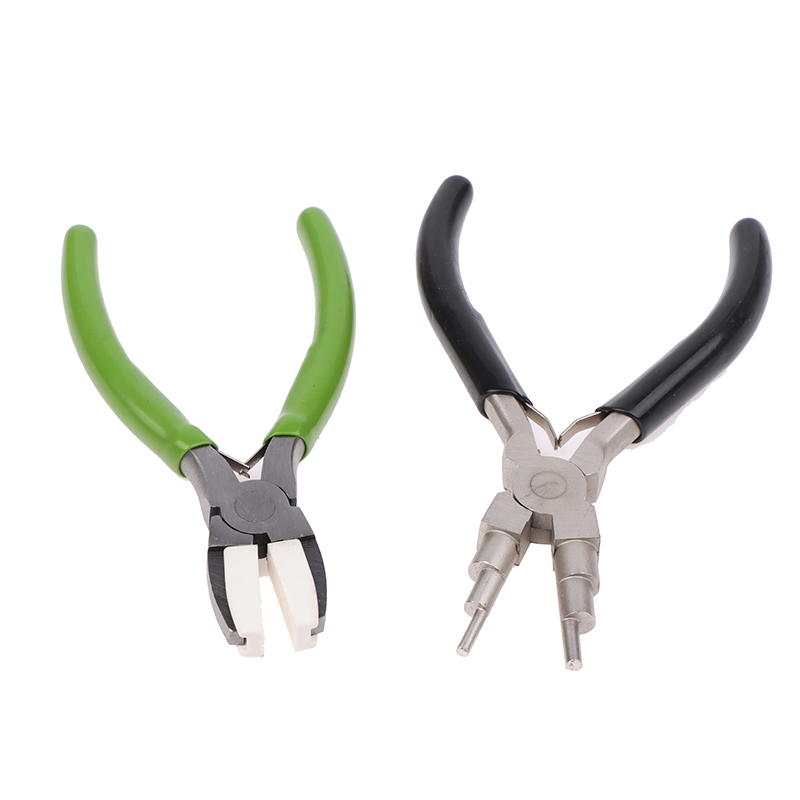Green Flat Nose Pliers Black 6 - Jewelry Making Loop Pliers 评论和价格