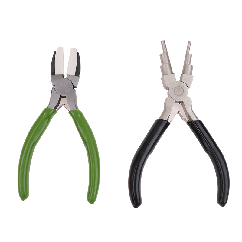 Green Flat Nose Pliers Black 6 - Jewelry Making Loop Pliers 评论和价格