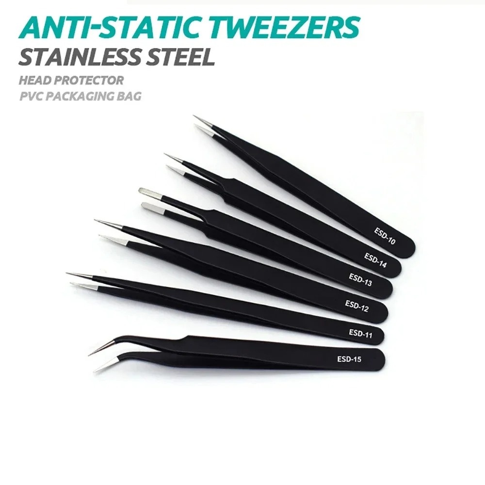 6pcs Stainless Steel Anti-stat - Jewelry Making Tools List 评论和价格