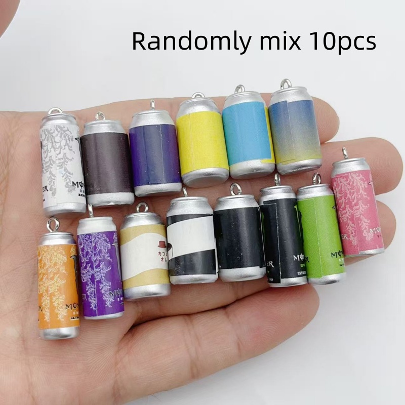 10Pcs Mini Simulation Beverage - Jewelry Making Jewelry 评论和价格