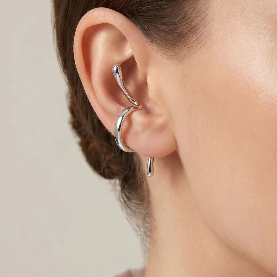 Snake Shape Ear Cuff for Women - Jewelry Making Jewelry 评论和价格
