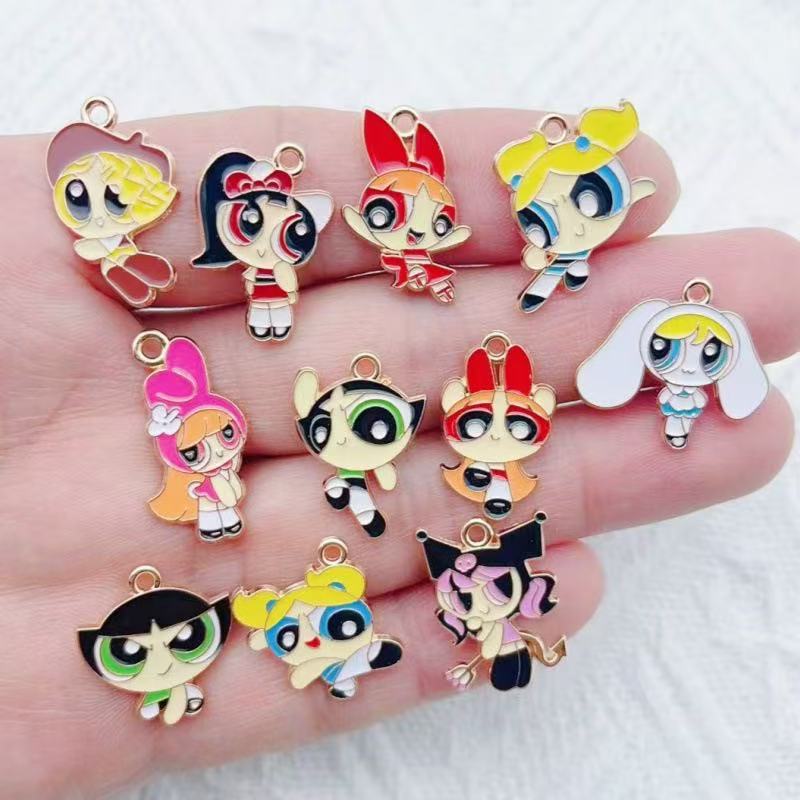 10pcs Alloy Oil-Dripping Carto - Jewelry Making Jewelry 评论和价格