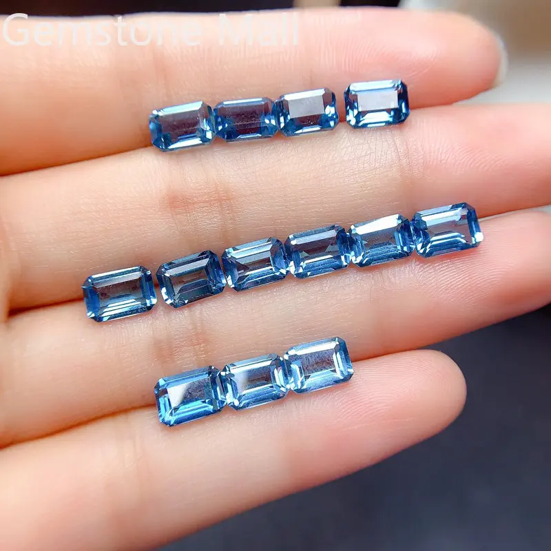 Emerald Cut Natural Topaz 4mm* - Jewelry Making London 评论和价格