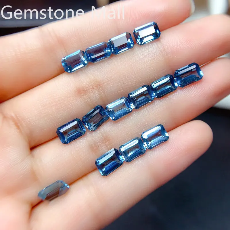 Emerald Cut Natural Topaz 4mm* - Jewelry Making London 评论和价格