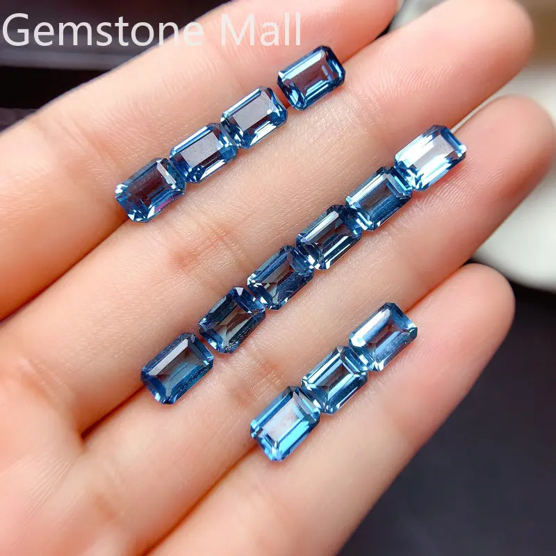 Emerald Cut Natural Topaz 4mm* - Jewelry Making London 评论和价格