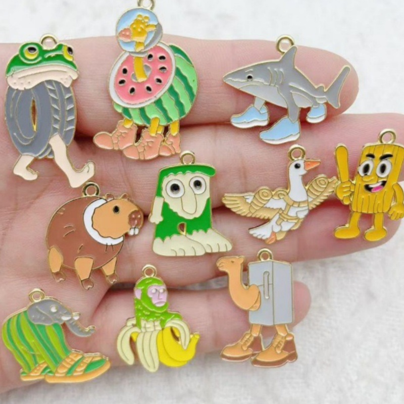 10pcs Creative Alloy Drip Oil  - Jewelry Making Jewelry 评论和价格
