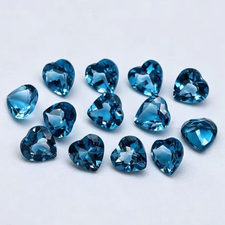 Natural Heart Cut London Blue  - Jewelry Making London 评论和价格