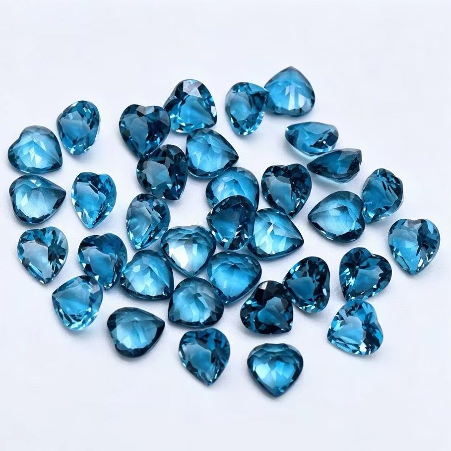 Natural Heart Cut London Blue  - Jewelry Making London 评论和价格