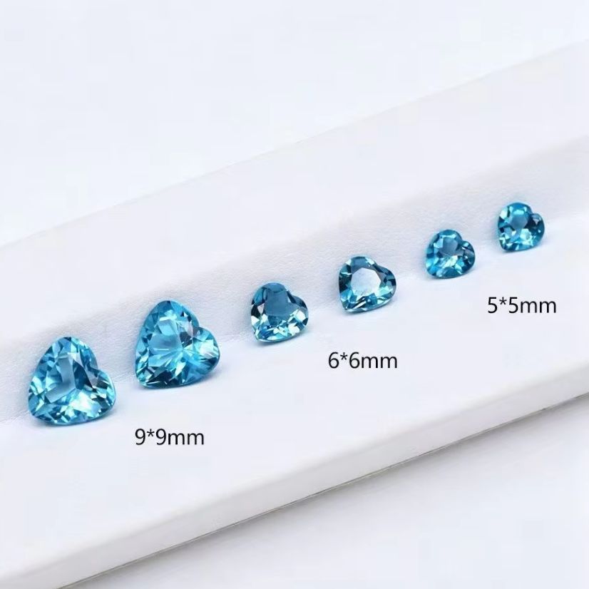 Natural Heart Cut London Blue  - Jewelry Making London 评论和价格