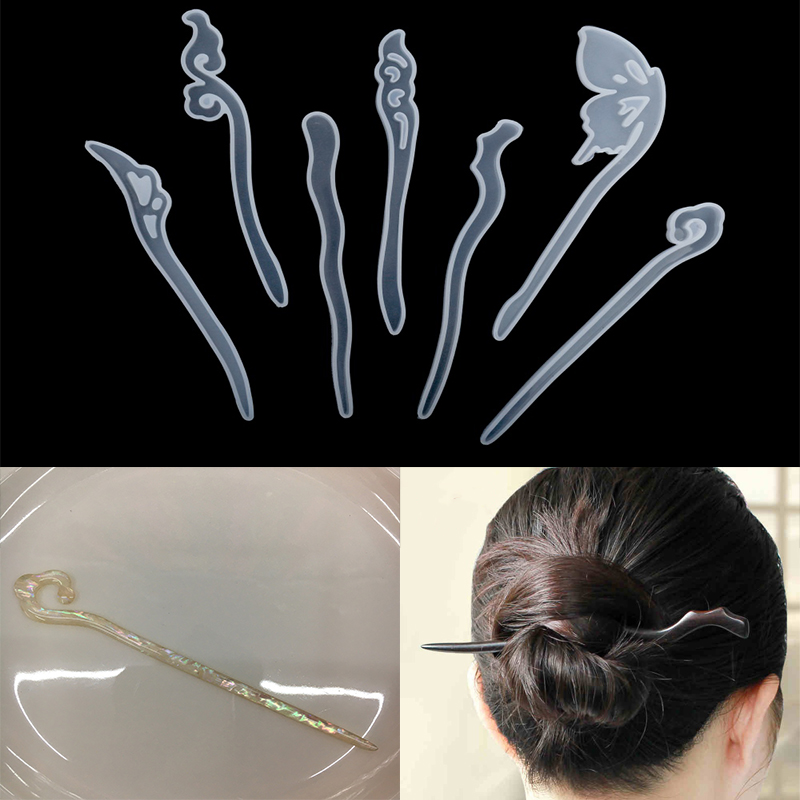 1Pcs Hairpin Hair Stick Silico - Jewelry Making Tools List 评论和价格
