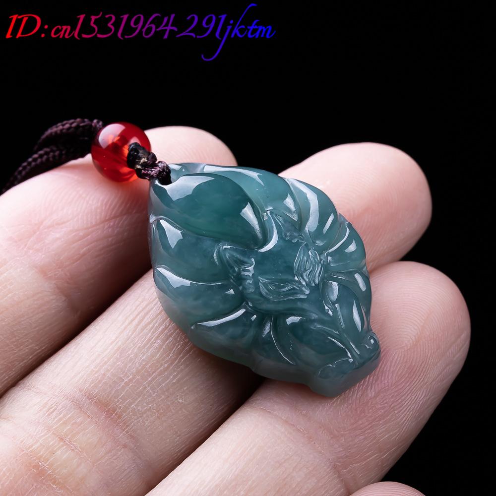 Natural Burmese Jadeite Fox Pe - Jewelry Making Jewelry 评论和价格