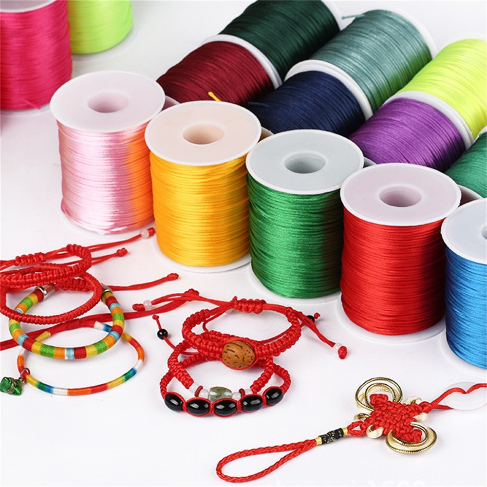 1mm Rope  50meters/roll Satin  - Knotting Cord Silk 评论和价格