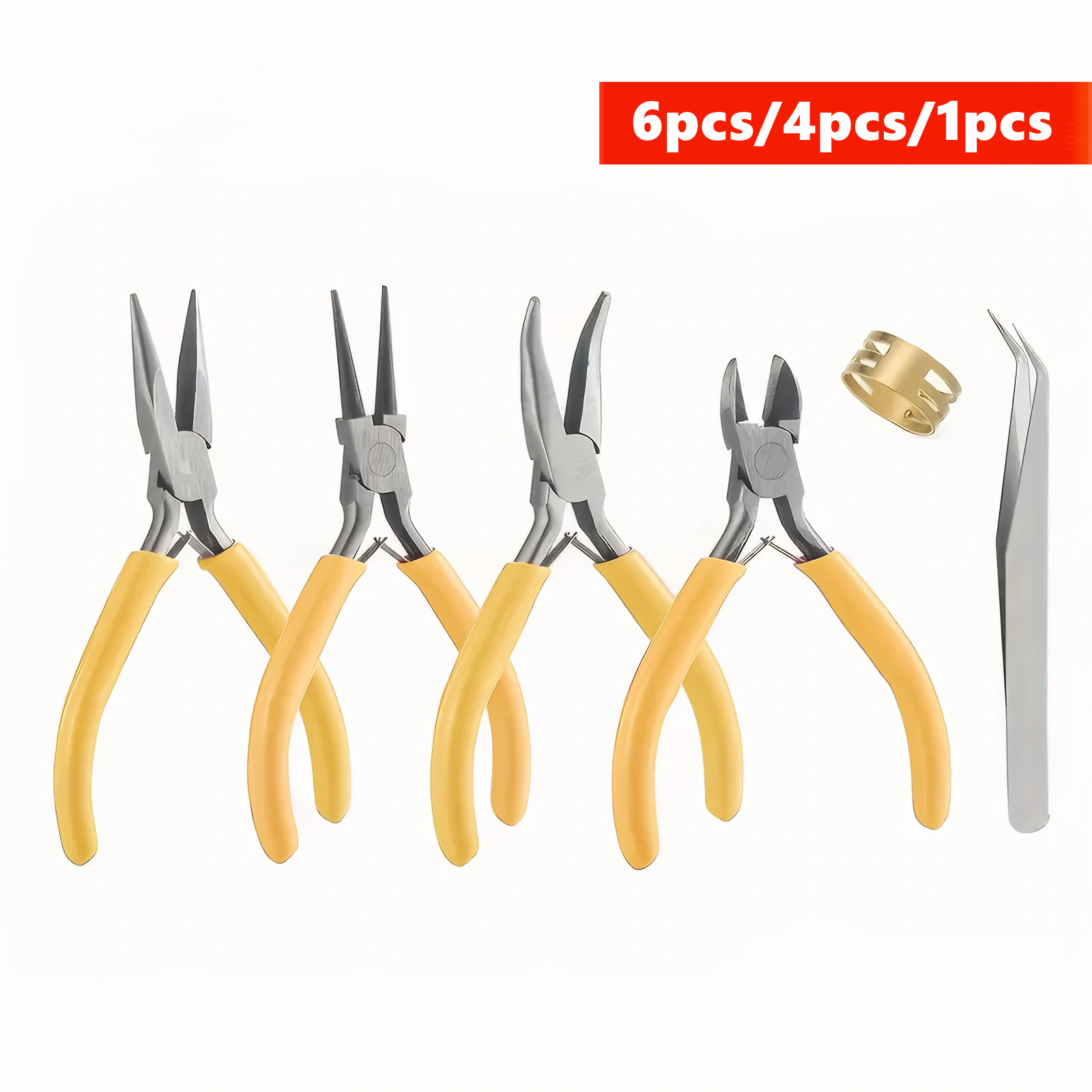 6/4/1pcs Yellow Jewelry Making - Jewelry Making Loop Pliers 评论和价格
