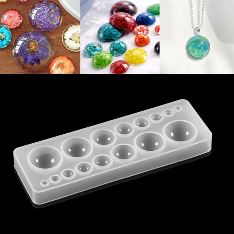 1pcs Silicone Mold Half Ball O - Jewelry Making Tools List 评论和价格