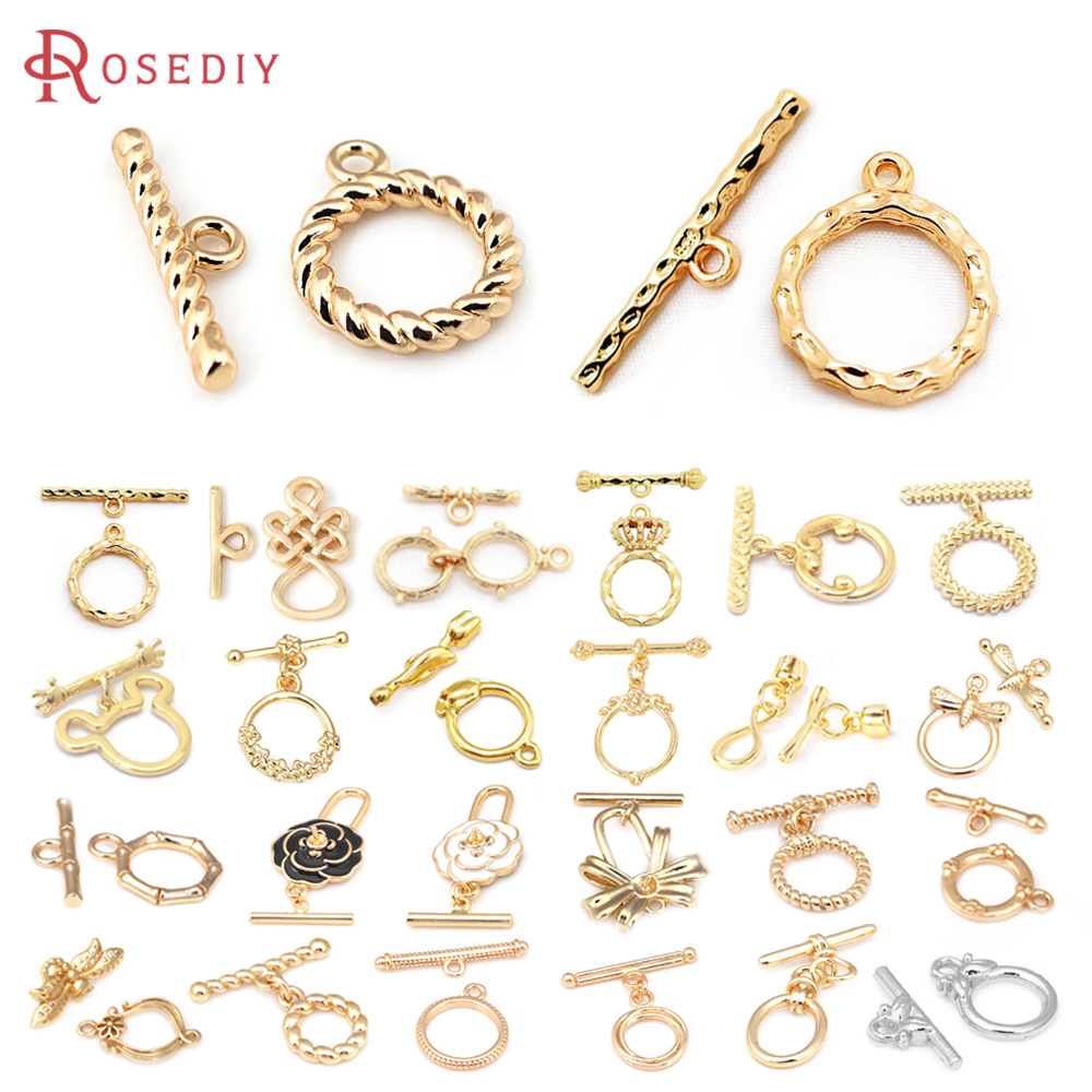18K Gold Color Brass Geometry  - Toggle Clasp Gold 评论和价格