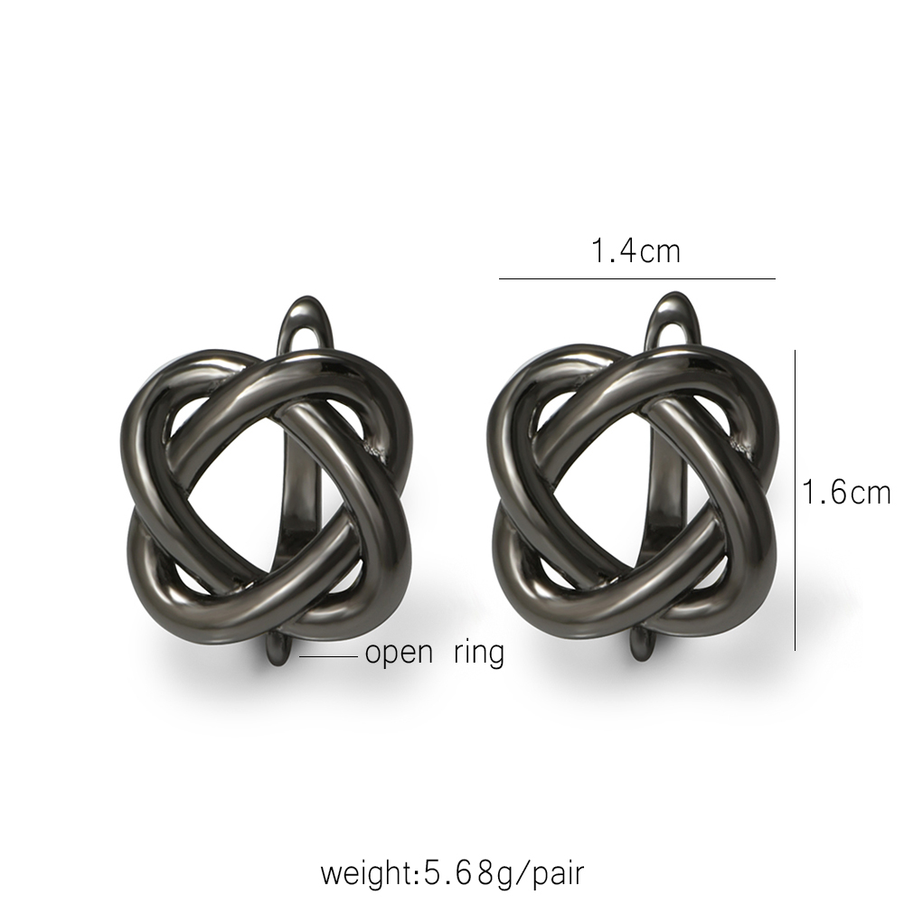 YANASI 1 Pair Gun Black  Brass - Jewelry Making Materials 评论和价格