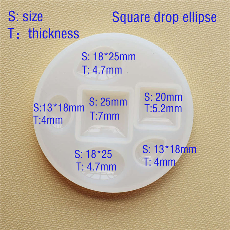 Silicone Mold half ball Oblate - Jewelry Making Tools List 评论和价格