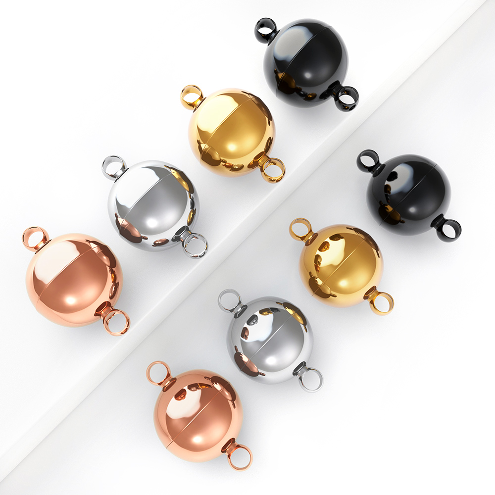 2pcs Stainless Steel Magnetic  - Jewelry Making Materials 评论和价格