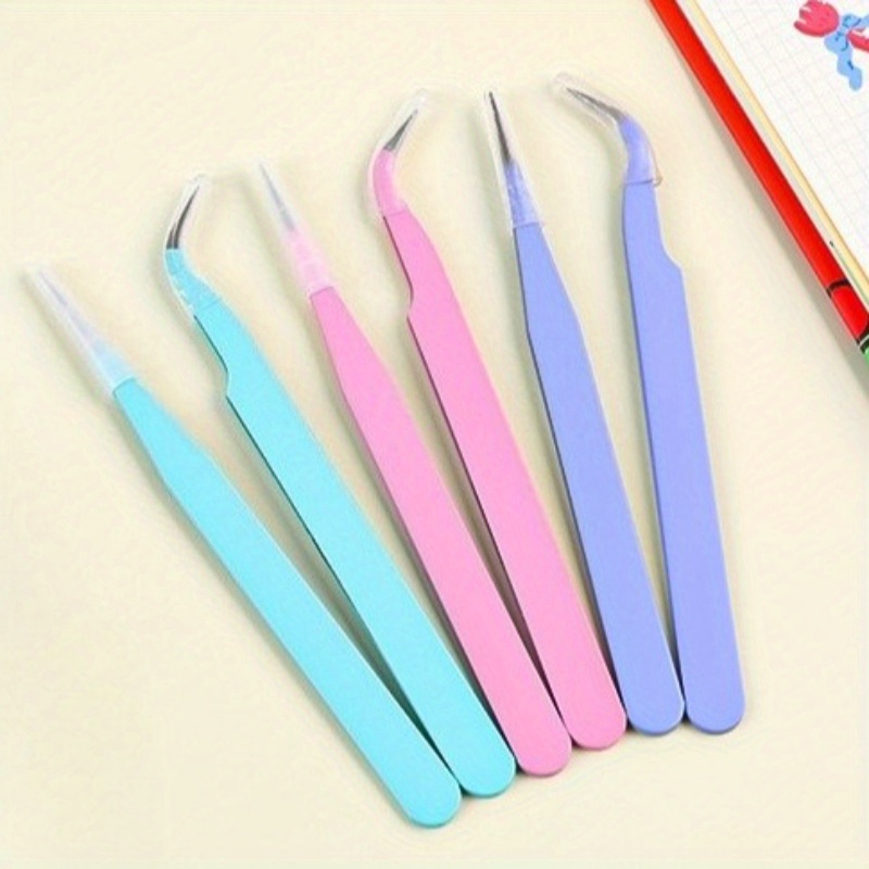 6pcs Tweezers Set - Angle and  - Jewelry Making Tools List 评论和价格