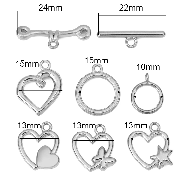 5sets PVD Never Fade Stainless - Jewelry Making Materials 评论和价格