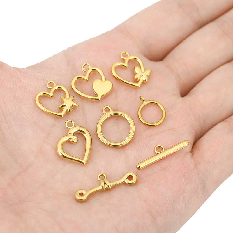 5sets PVD Never Fade Stainless - Jewelry Making Materials 评论和价格