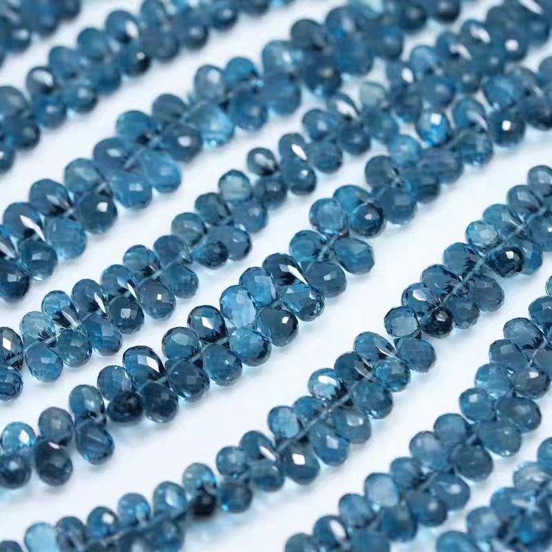 6A London blue Topaz drop face - Jewelry Making London 评论和价格