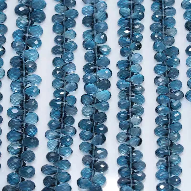 6A London blue Topaz drop face - Jewelry Making London 评论和价格