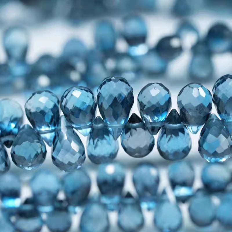 6A London blue Topaz drop face - Jewelry Making London 评论和价格
