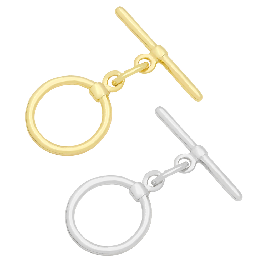 OCESRIO Trendy Toggle Round Cl - Toggle Clasp Gold 评论和价格
