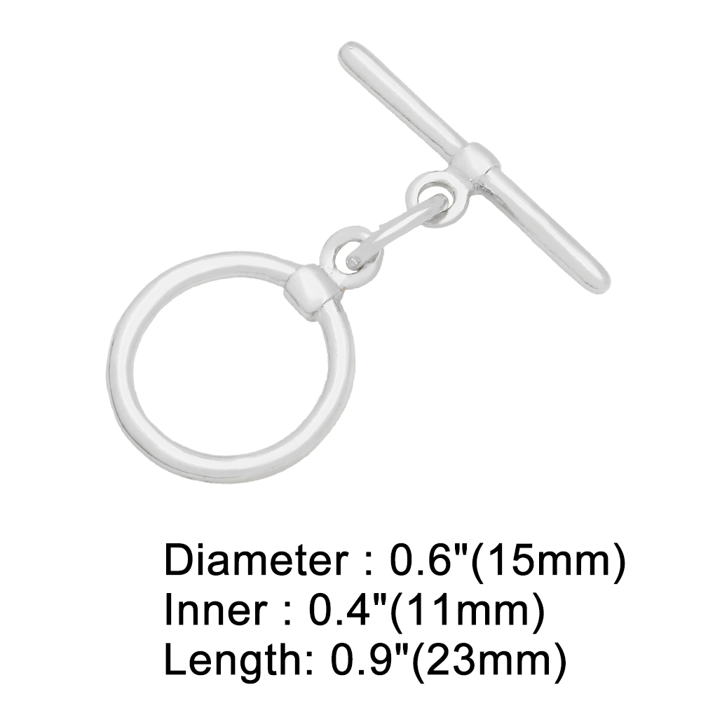 OCESRIO Trendy Toggle Round Cl - Toggle Clasp Gold 评论和价格