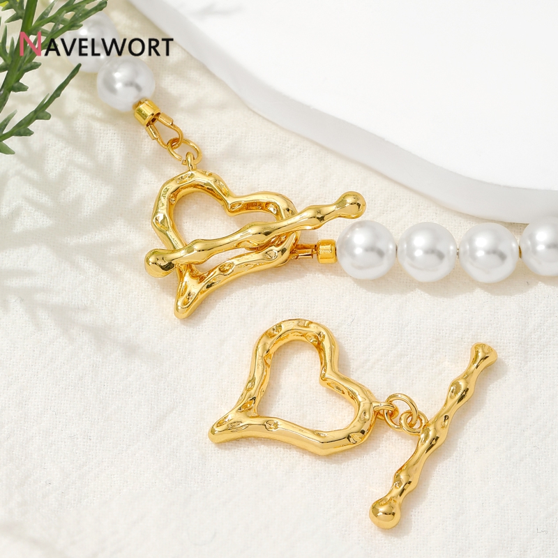 18K Gold Plated Heart Shape OT - Jewelry Making Materials 评论和价格