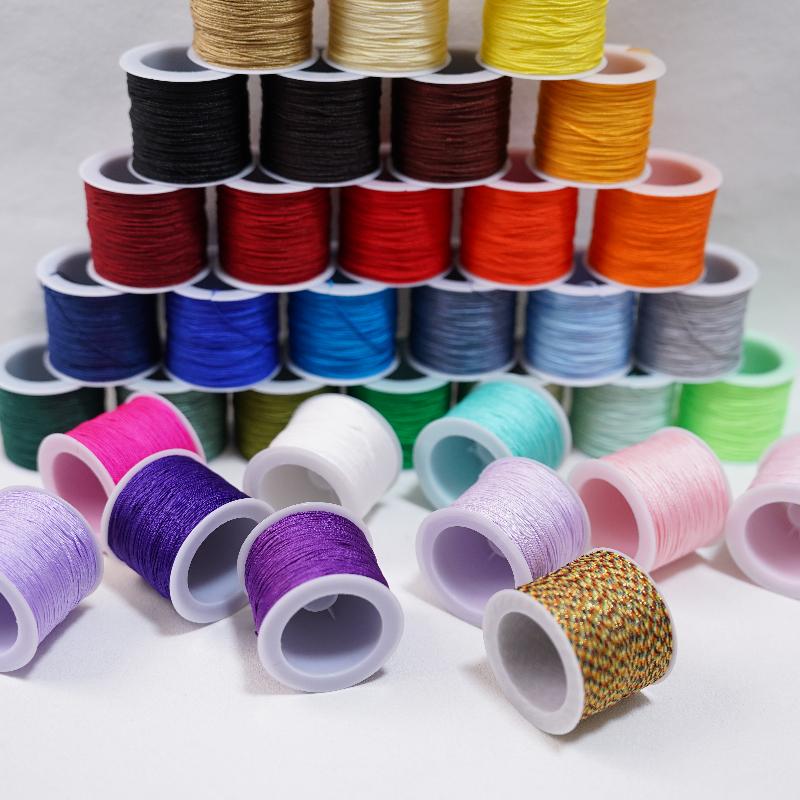 New 50M 0.8mm Crafts Nylon Cor - Knotting Cord Silk 评论和价格