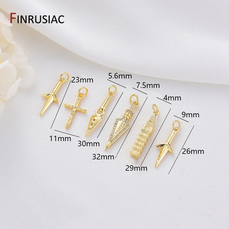 14K Gold Plated Brass Cross/Lo - Jewelry Making London 评论和价格