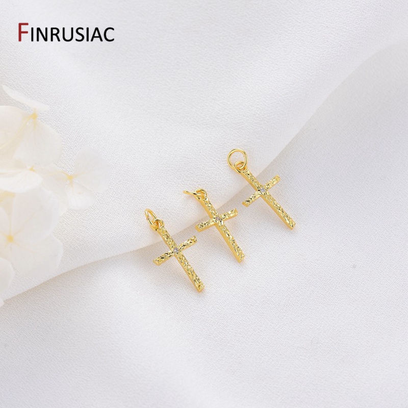 14K Gold Plated Brass Cross/Lo - Jewelry Making London 评论和价格