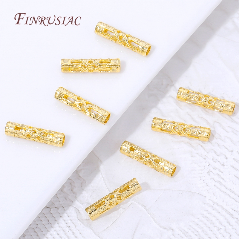 18K Gold Plated Long Tube Spac - Jewelry Making Youtube 评论和价格