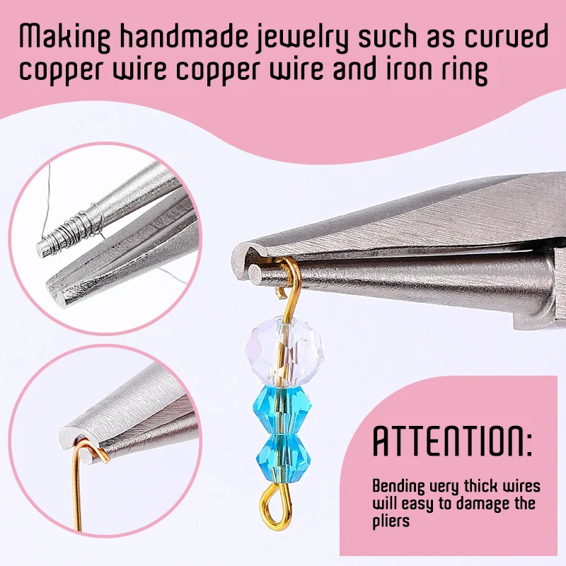 1Pcs Pink Wire Bending Tools R - Jewelry Making Loop Pliers 评论和价格
