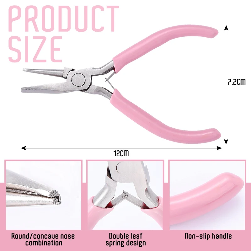1Pcs Pink Wire Bending Tools R - Jewelry Making Loop Pliers 评论和价格