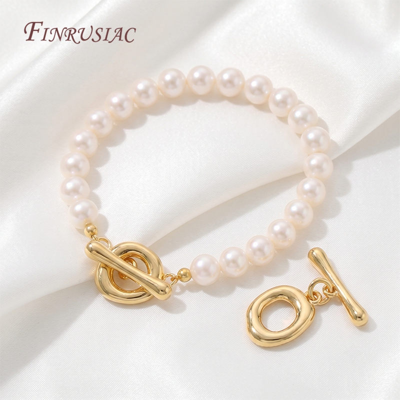 18K Gold Plated Irregular Oval - Toggle Clasp Gold 评论和价格