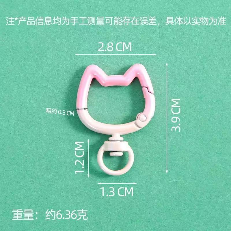 5-10PCS Gradient Cute Cat Clas - Jewelry Making Metals 评论和价格